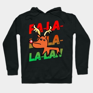 Rudolph Christmas Fa-La-La-La Hoodie